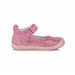 Kép 4/6 - D.D.Step barefoot nyitott cipő, pink, ezüst csillagokkal, 20-25.