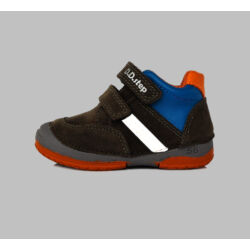 Kép 7/7 - D.D.Step átmeneti bőrcipő, szürke-kék-narancs, 19, 20, 21, 22, 23, 24.