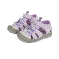 Kép 1/6 - D.D.Step &quot;Quick Dry&quot; sportszandál, lila, margarétás, 26-31.