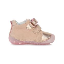 Kép 4/6 - D.D.Step első lépés bőrcipő, rose-gold, sellős, 19-24.