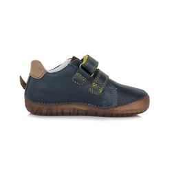 Kép 4/6 - D.D.Step átmeneti  bőrcipő, navy-barna, sárkányos, 25-30.