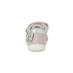 Kép 3/6 - D.D.Step barefoot átmeneti cipő, púderlila, masnis, 20-25.