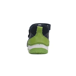 Kép 3/6 - D.D.Step átmeneti bőrcipő, navy-lime, 20-24.