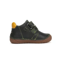 Kép 4/7 - D.D.Step barefoot átmeneti cipő, sötétzöld-sárga, versenyautós, 20-25.