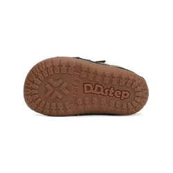 Kép 6/7 - D.D.Step barefoot átmeneti cipő, sötétzöld-sárga, versenyautós, 20-25.