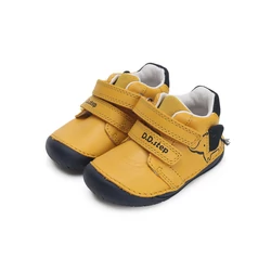 Kép 2/7 - D.D.Step barefoot átmeneti cipő, sárga-navy, elefántos, 20-25.