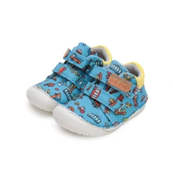 Kép 1/7 - D.D.Step barefoot vászoncipő, kék, járműves, 20-25.