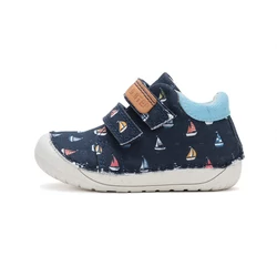 Kép 2/7 - D.D.Step barefoot vászoncipő, navy, hajós, 20-25.