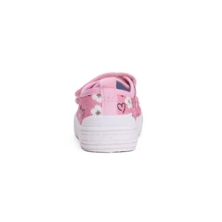 Kép 3/6 - D.D.Step vászoncipő, pink, szívecskés, 22-25.
