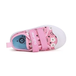Kép 5/6 - D.D.Step vászoncipő, pink, szívecskés, 22-25.