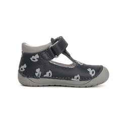Kép 4/6 - D.D.Step nyitott barefoot cipő, navy, hintalovas, 20-25.