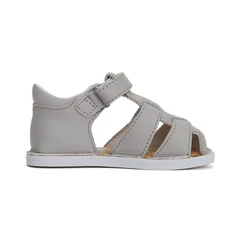 Kép 4/6 - D.D.Step barefoot gyerekszandál két tépőzárral, szürke, 26-31.