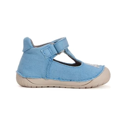 Kép 4/6 - D.D.Step barefoot vászoncipő, égkék, repülős, 20-25.
