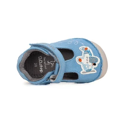 Kép 5/6 - D.D.Step barefoot vászoncipő, égkék, repülős, 20-25.