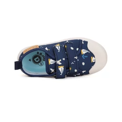Kép 5/6 - D.D.Step vászoncipő,  navy, matrózos, 26-31.