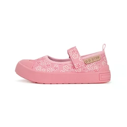 Kép 2/6 - D.D.Step nyitott vászoncipő, pink, virágos, 26-31.