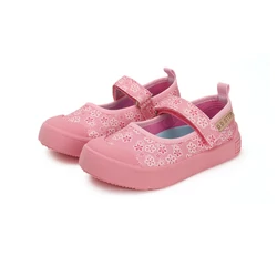 Kép 1/6 - D.D.Step nyitott vászoncipő, pink, virágos, 26-31.