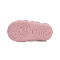 Kép 6/6 - D.D.Step nyitott első lépés cipő, fehér-pink, pillangós, 19-24.