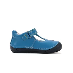 Kép 4/7 - D.D.Step nyitott barefoot cipő, kék, hajós, 20-25.