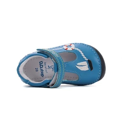 Kép 5/7 - D.D.Step nyitott barefoot cipő, kék, hajós, 20-25.