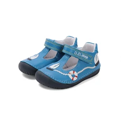 Kép 2/7 - D.D.Step nyitott barefoot cipő, kék, hajós, 20-25.