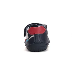 Kép 3/7 - D.D.Step nyitott barefoot cipő, navy, hajós, 20-25.