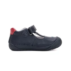 Kép 4/7 - D.D.Step nyitott barefoot cipő, navy, hajós, 20-25.