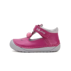 Kép 1/7 - D.D.Step nyitott barefoot cipő, málna, unikornisos, 20-25.
