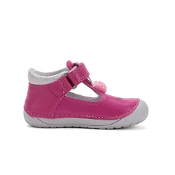 Kép 4/7 - D.D.Step nyitott barefoot cipő, málna, unikornisos, 20-25.