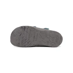 Kép 6/7 - D.D.Step nyitott barefoot cipő, navy-kék-narancs, 20-25.
