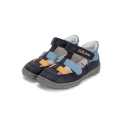 Kép 2/7 - D.D.Step nyitott barefoot cipő, navy-kék-narancs, 20-25.