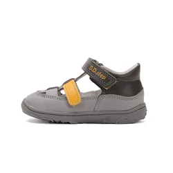 Kép 1/7 - D.D.Step nyitott barefoot cipő, szürke-mustár, 20-25.