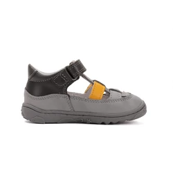 Kép 4/7 - D.D.Step nyitott barefoot cipő, szürke-mustár, 20-25.