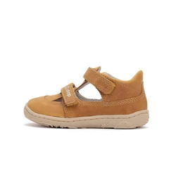 Kép 1/7 - D.D.Step nyitott barefoot cipő, okker, 20-25.