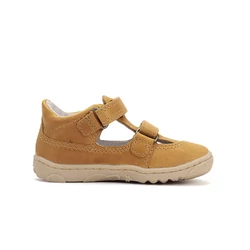 Kép 4/7 - D.D.Step nyitott barefoot cipő, okker, 20-25.