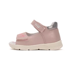 Kép 2/6 - Ponte20 gyerekszandál, rose-gold, virágos, 28-33.