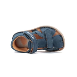 Kép 5/7 - D.D.Step barefoot gyerekszandál, acélkék, 26-31.