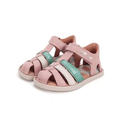 Kép 1/6 - D.D.Step barefoot gyerekszandál, rózsa-fehér-türkiz, 26-31.