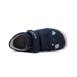 Kép 5/7 - D.D.Step barefoot vászoncipő, navy, bolygós, 20-25.