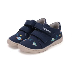 Kép 1/7 - D.D.Step barefoot vászoncipő, navy, bolygós, 20-25.
