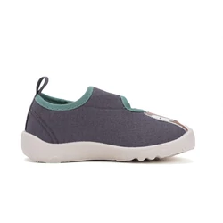 Kép 4/7 - D.D.Step barefoot szobacipő, szürke-türkiz, rókás, 20-25.