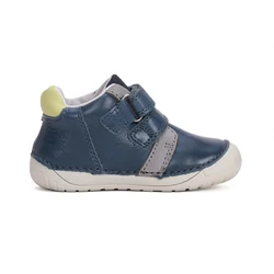 Kép 4/7 - D.D.Step barefoot átmeneti cipő, navy-sárga, sárkányos, 20-25.