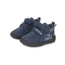 Kép 1/6 - D.D.Step barefoot vászoncipő, farmerkék, gitáros, 20-25.
