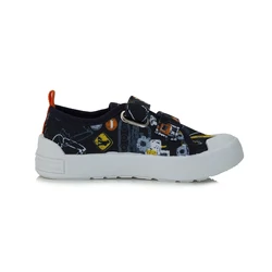 Kép 4/6 - D.D.Step vászoncipő, navy, munkagépes, 20-25.