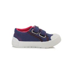 Kép 4/6 - D.D.Step vászoncipő két tépőzárral, indigó-pink, cukorkás, 26-31.