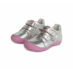 Kép 2/6 - Ponte 20 átmeneti bőrcipő, ezüst-rózsaszín, 24-29.