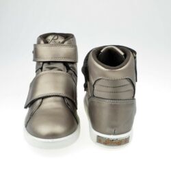 Kép 2/2 - Primigi Gore-tex téli-átmeneti bőrcipő, teljesen vízálló; tépőzáras, antik arany, 27-30.