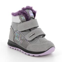 Kép 1/3 - Primigi Gore-tex vízálló bundás cipő, szürke-lila, 25-29.