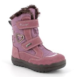 Kép 1/3 - Primigi Gore-tex vízálló bundás csizma, mályva-lila, szívecskés, 27-33.