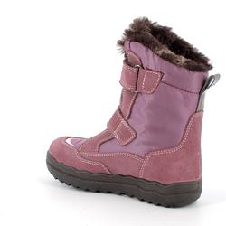 Kép 3/3 - Primigi Gore-tex vízálló bundás csizma, mályva-lila, szívecskés, 27-33.